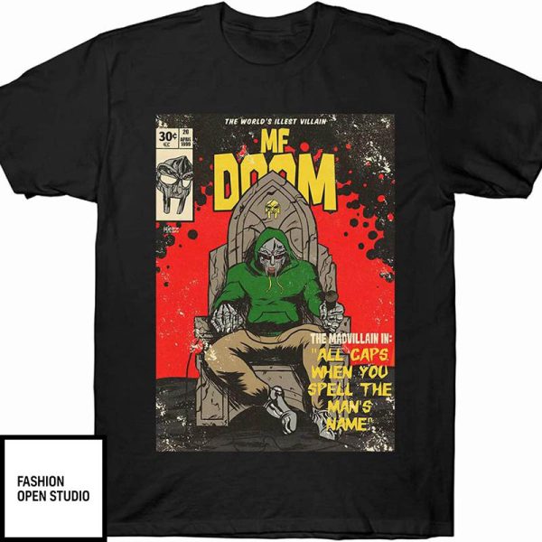 All Caps When You Spell The Man’s Time MF Doom T-Shirt