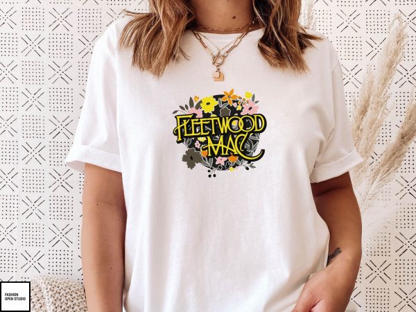 Colorful Flower Fleetwood Mac UK T-Shirt