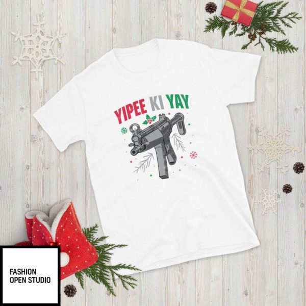 Die Hard Yipee Ki Yay Christmas White T-Shirt