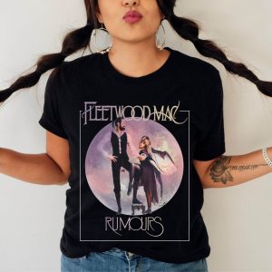 Fleetwood Mac Unisex T Shirt Rock Band Tee Album Cover Rumours 1