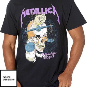 Harvester Of Sorrow Damaged Justice Metallica T Shirt 1