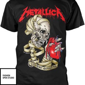 Heart Explosive Metallica T Shirt 1