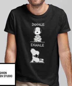 Inhale Exhale Snoopy Yoga Shirt