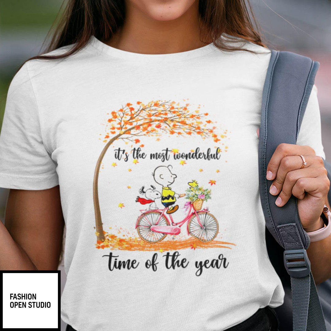 It's The Most Beautiful Time Of The Year Snoopy Autumn Shirt