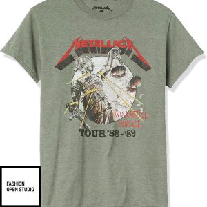 Justice For All Tour 88 89 Metallica T Shirt 1