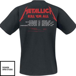 Kill Em All Tracks Metallica T Shirt 2