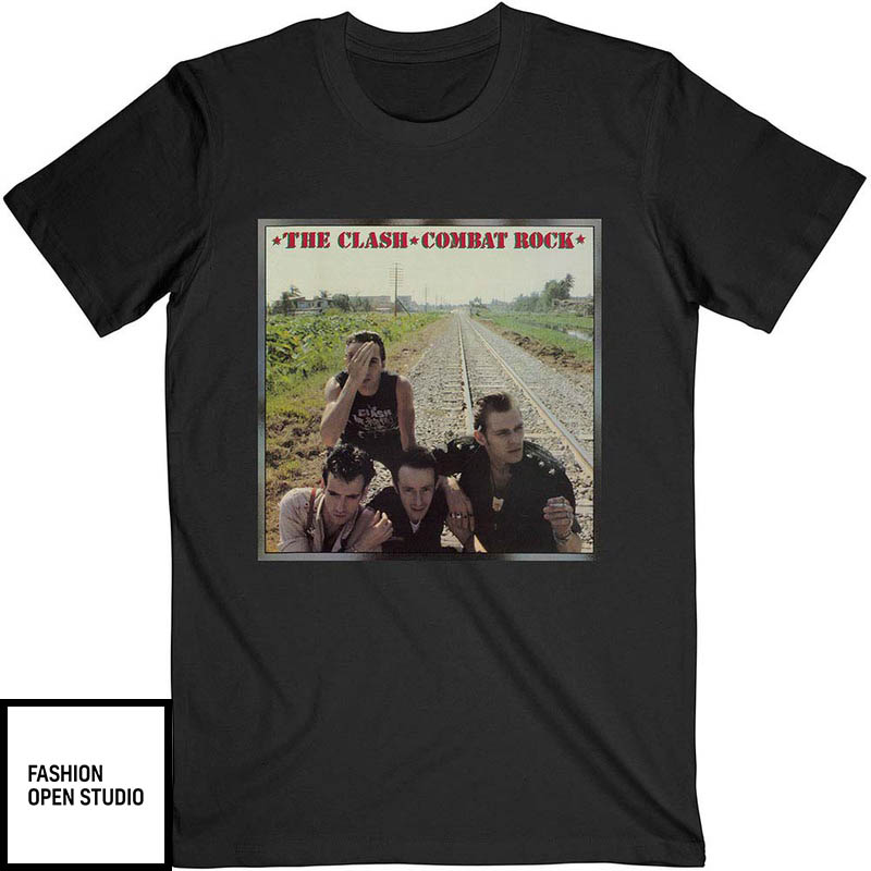 The Clash Combat Rock Black T-Shirt