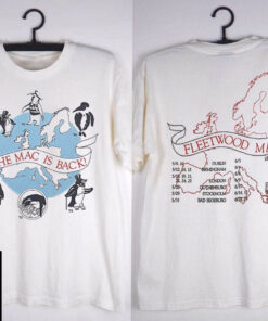 The Mac Is Black 1988 Europe Tour Fleetwood Mac UK T-Shirt