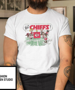 The Peanuts Cheering Go Snoopy Kansas City Chiefs Shirts