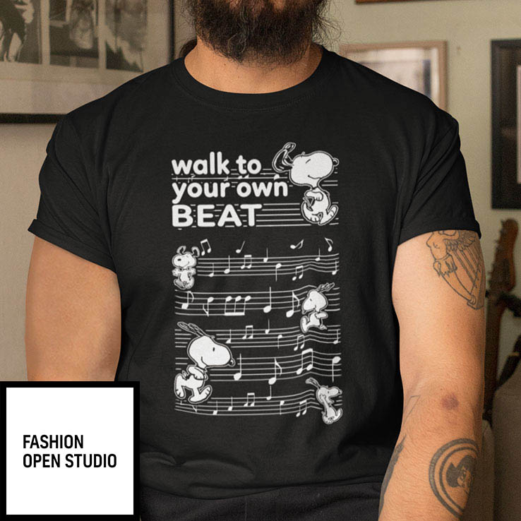Walk To Your Own Beat Snoopy Shirt