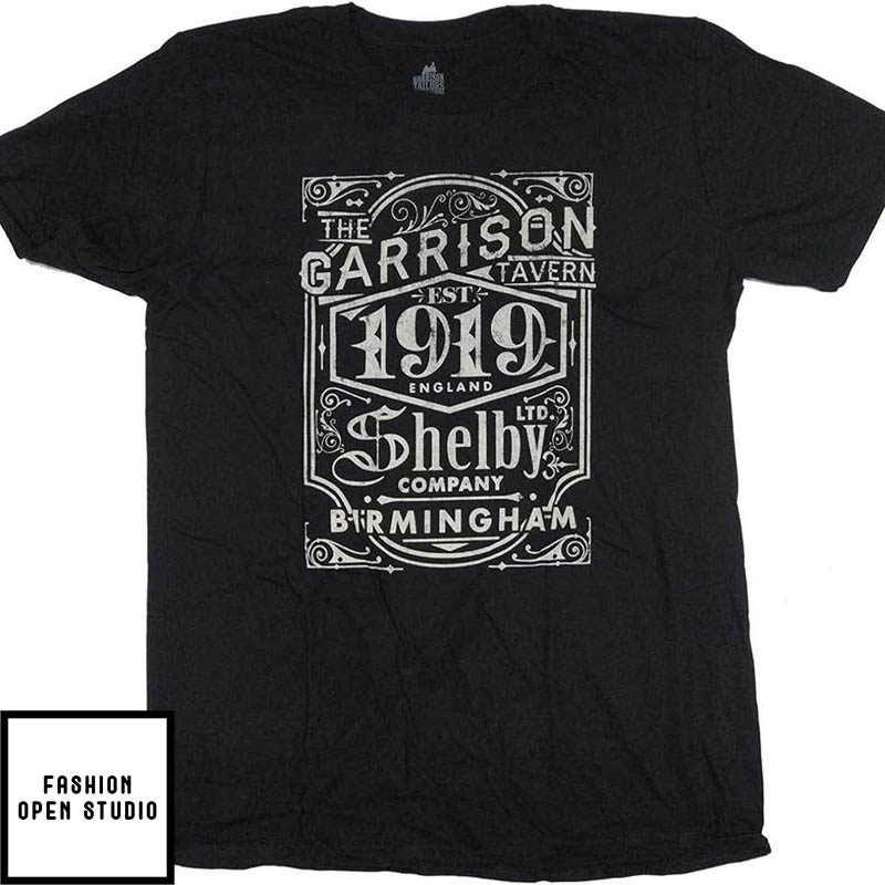 Peaky Blinders Garrison Pub 1919 Shelby Black T-Shirt