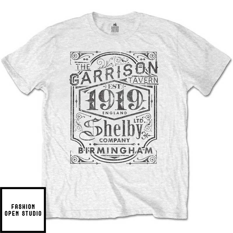 Peaky Blinders 'Garrison Pub' 1919 Shelby White T-Shirt