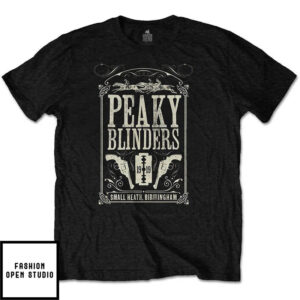 T-shirt Peaky Blinders – Logo Shadow Officiel, Manches Courtes, Taille L, Pour Homme