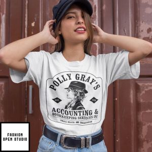 Polly Gray Peaky Blinders White T Shirt 1