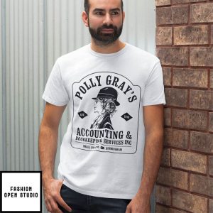 Polly Gray Peaky Blinders White T Shirt 2