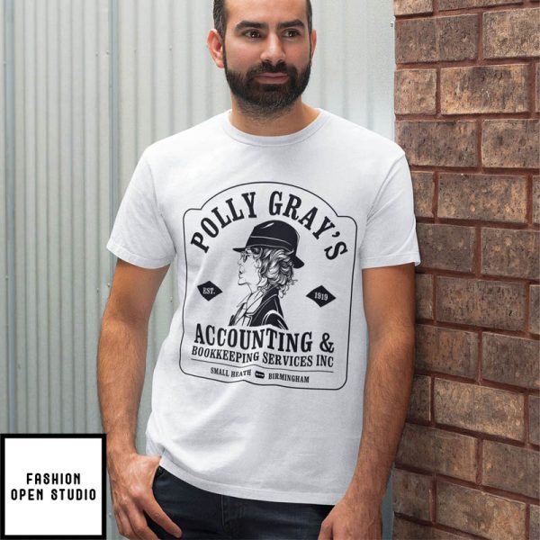 Polly Gray Peaky Blinders White T-Shirt