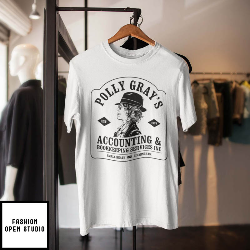 Polly Gray Peaky Blinders White T-Shirt
