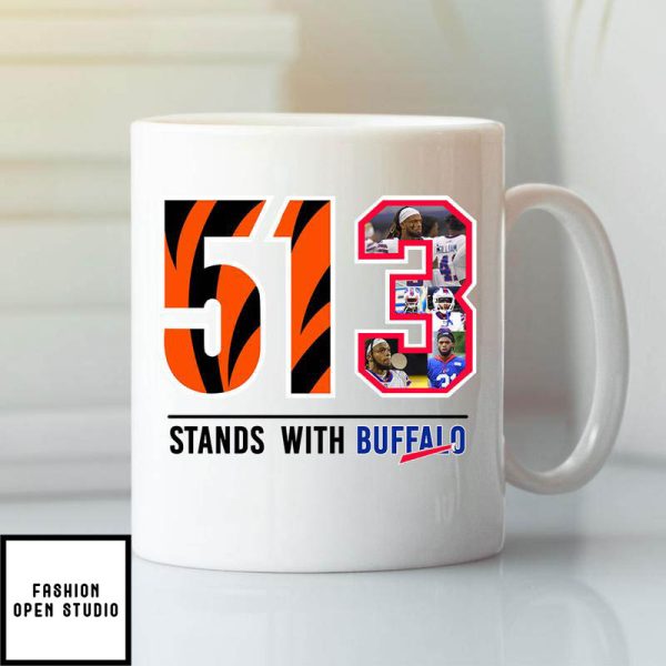 513 Stands With Buffalo White Mug