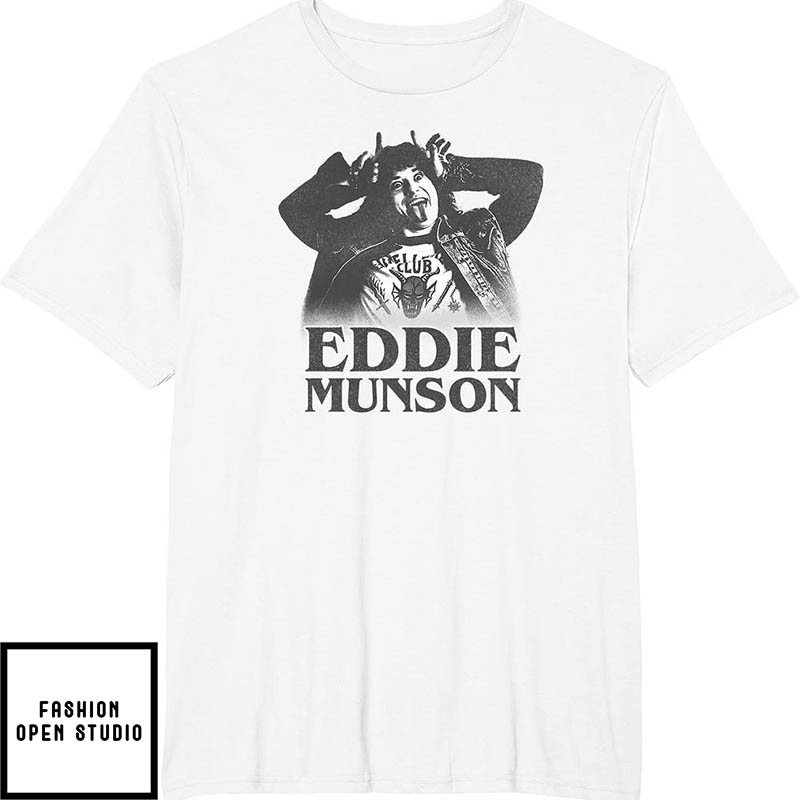 Hellfire Club Eddie Munson Demon Horns T-Shirt