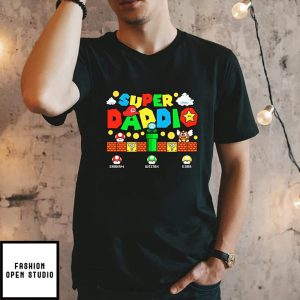 Personalized Super Daddio T Shirt 1