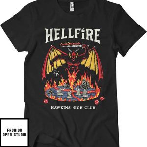 Stranger Things Hawkins High Club Hellfire Club T-Shirt