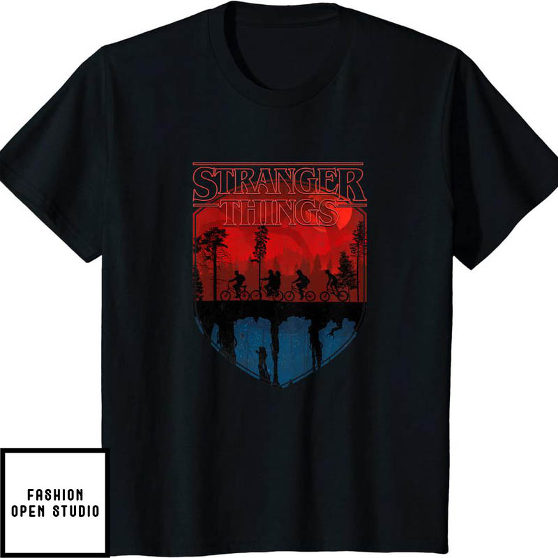 Stranger Things Mindflayer Trail Silhouettes T-Shirt