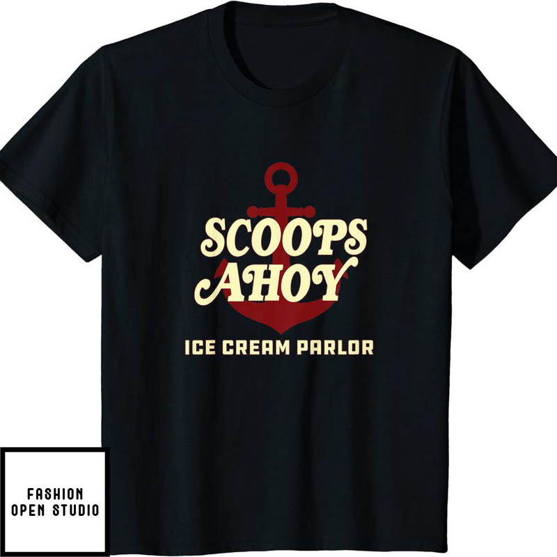 Stranger Things Scoops Ahoy Ice Cream Parlor Logo T-Shirt