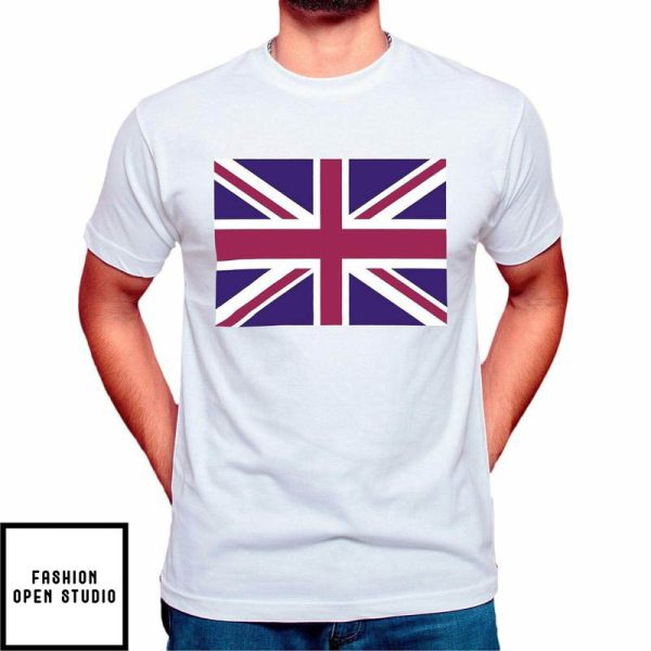 Union Jack United Kingdom Flag White T-Shirt