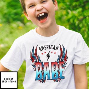 4th of July American BABE T Shirt 1