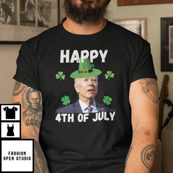 Anti Biden Happy 4th Of July Patricks Day T-Shirt