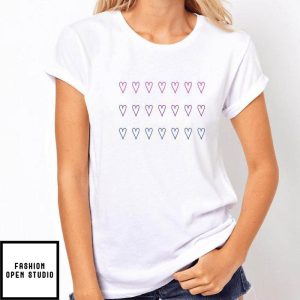 Bisexual Hearts LGBTQ Pride T Shirt 3