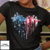 Butterflies Heart 4th Of July T-Shirt