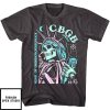 CBGB T-Shirt Home of Underground Rock Liberty Skull T-Shirt