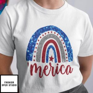 Funny Merica Flag 4th Of July T-Shirt