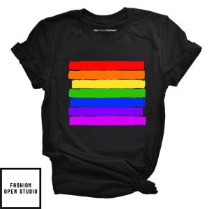 Pride Flag T Shirt 1