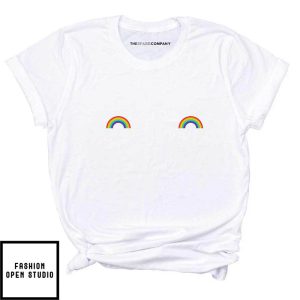 Pride Rainbow Nipple T Shirt 2