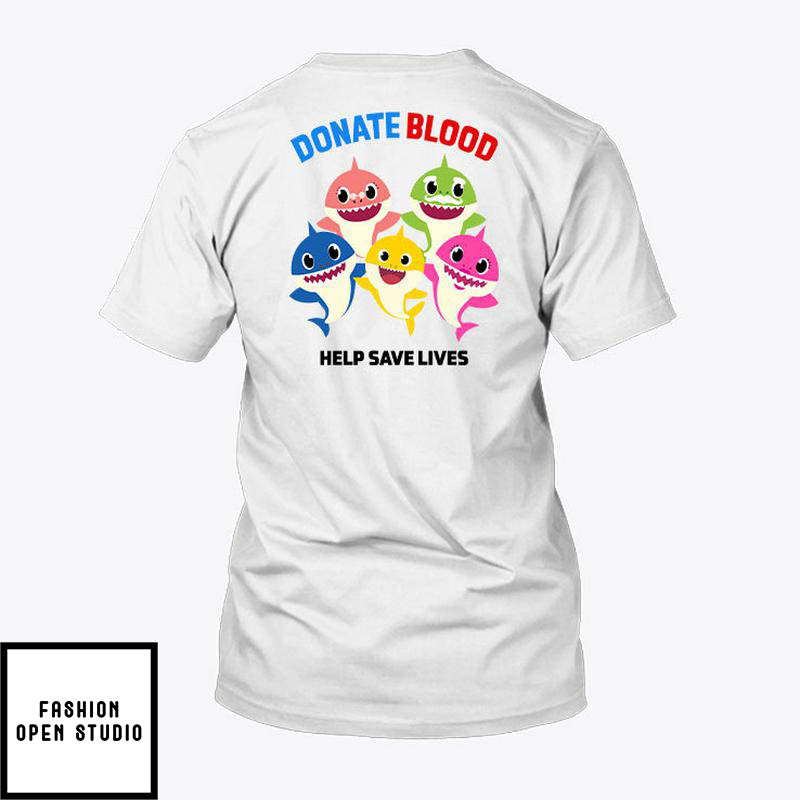 Don't Be Cold Blood Donate Blood Shark Week T-Shirt Help Save Lives