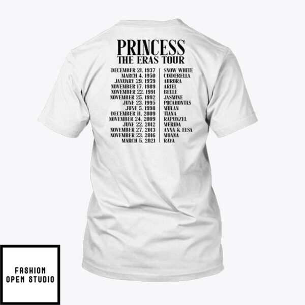 Disney Princess Eras Tour T-Shirt