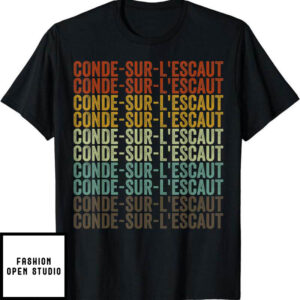 El Conde T-Shirt Conde Sur L’escaut Retro City Vintage