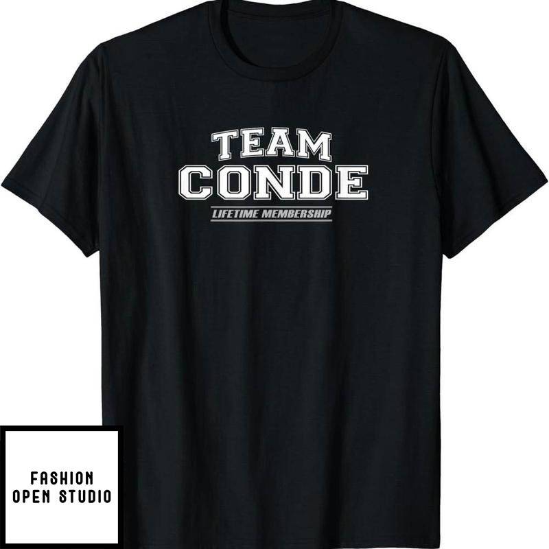 El Conde T-Shirt Team Conde Proud Family Surname Last Name