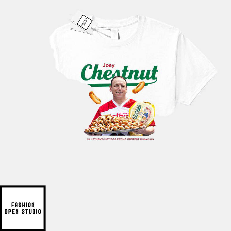 Joey Chestnut T-Shirt Nathan's Hot Dog Eating Contest