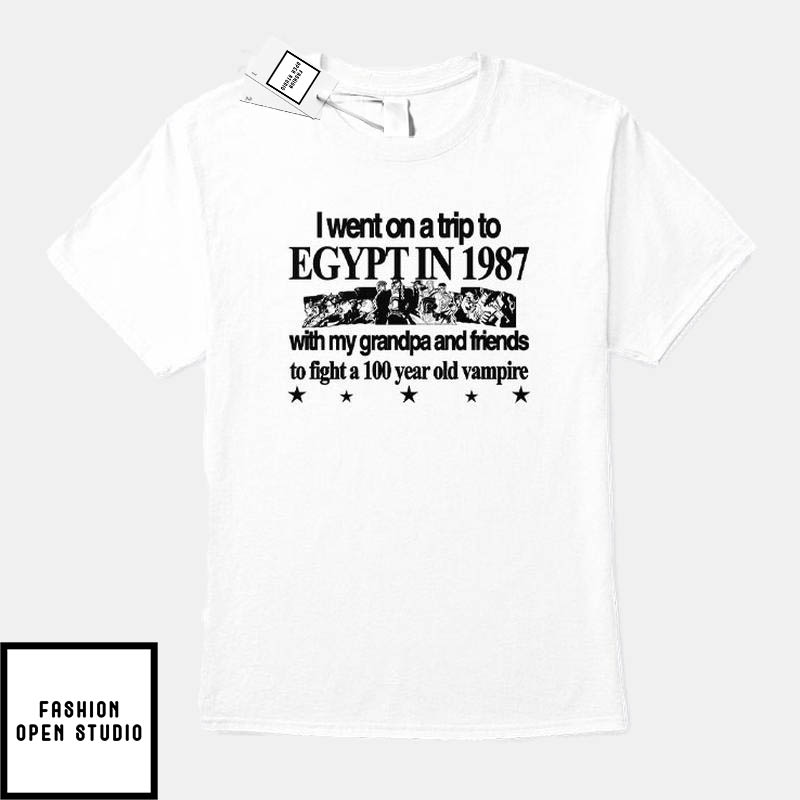 Jojo’s Bizarre Adventure I Went To Egypt To Fight A Vampire T-Shirt