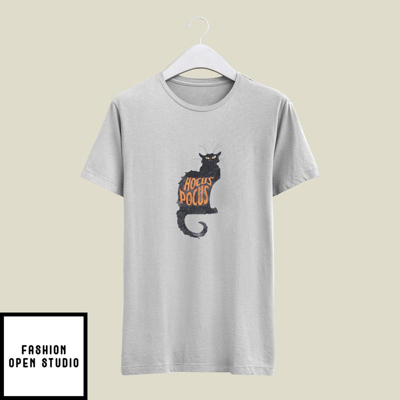 Black Cat Hocus Pocus T-Shirt Halloween Gift