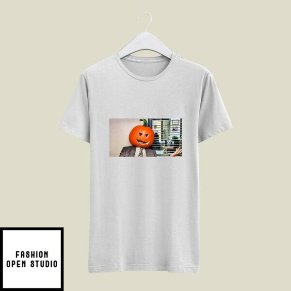 Dwight Pumpkin Head Halloween T-Shirt