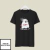 Funny Halloween Nurse T-Shirt Nurse Ghost I Will Stab You