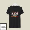 Happy HalloThanksMas Cow T-Shirt Happy Halloween Thanksgiving Christmas