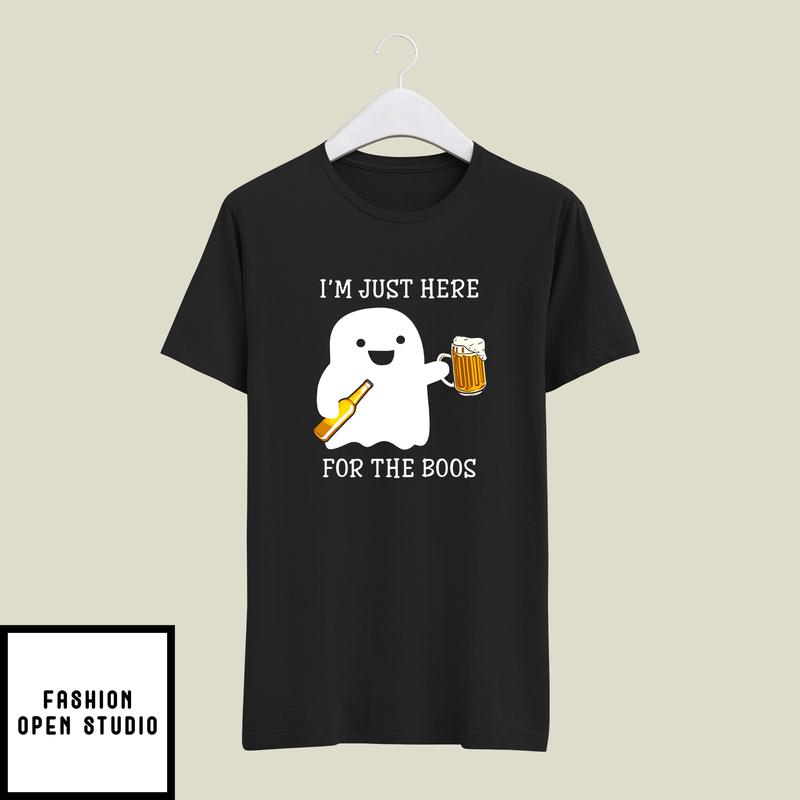 I'm Just Here For The Boos Beer Halloween T-Shirt