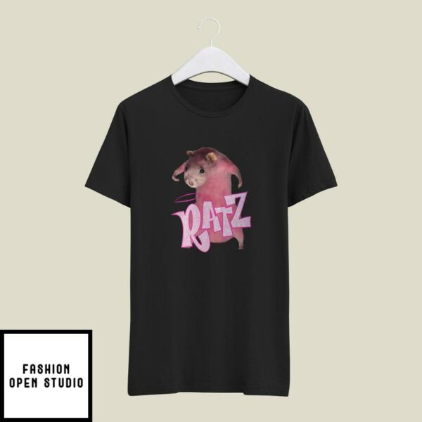 Ratz T-Shirt Pink Rat Meme