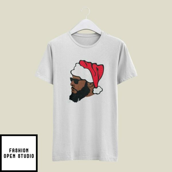 Black Santa Claus Christmas T-Shirt