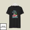 Boston Terrier Mens Christmas T-Shirts Merry Christmas Boston Terrier